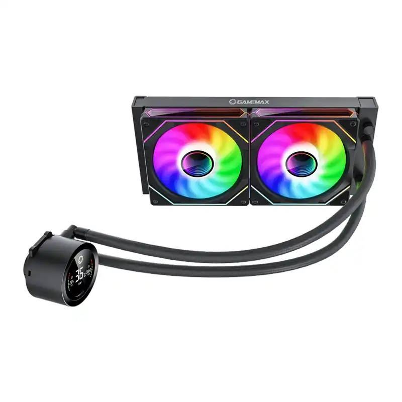 خنک کننده پردازنده گیم مکس مدل IceBurg 240 Digital Black-2