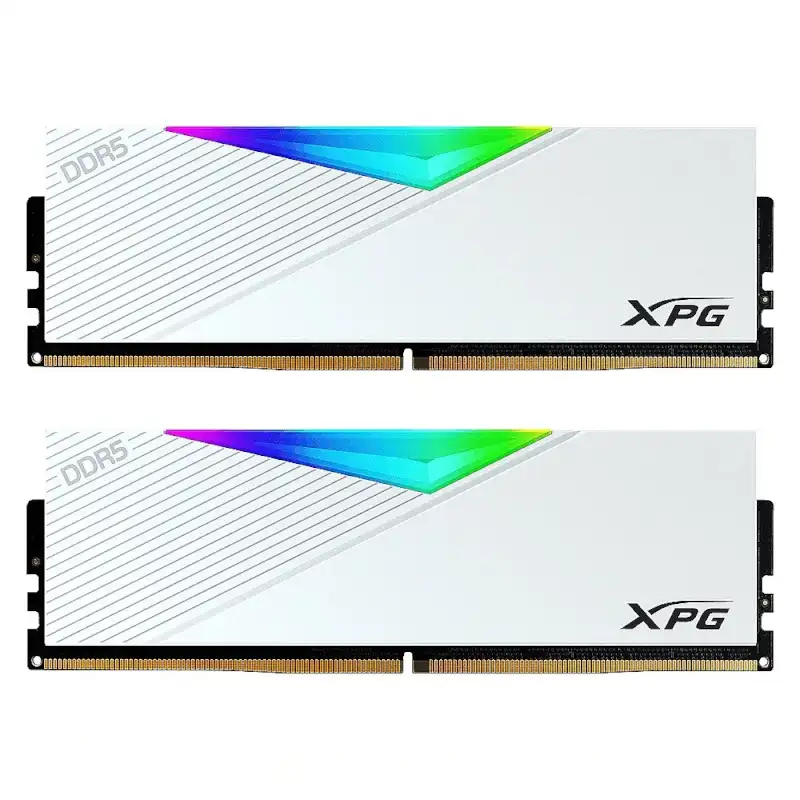 رم ایکس پی جی مدل Lancer DDR5 6000MHz 32GB (2x16GB) RGB CL30 White