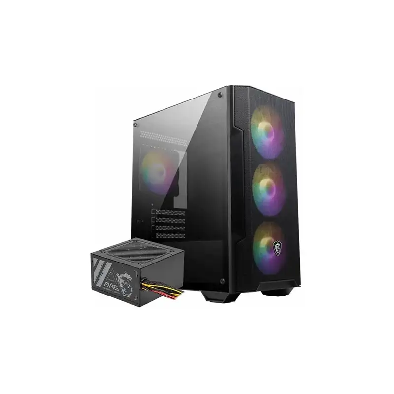 کیس ام اس آی مدل M100A BLACK +  MAG POWER A500N-H