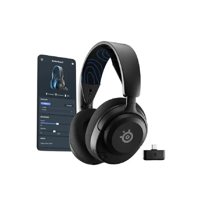 هدست استیل سریز مدل NOVA 5 P BLACK-1