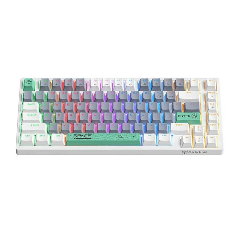 کیبورد گیمینگ اونیکوما مدل G52 White-2