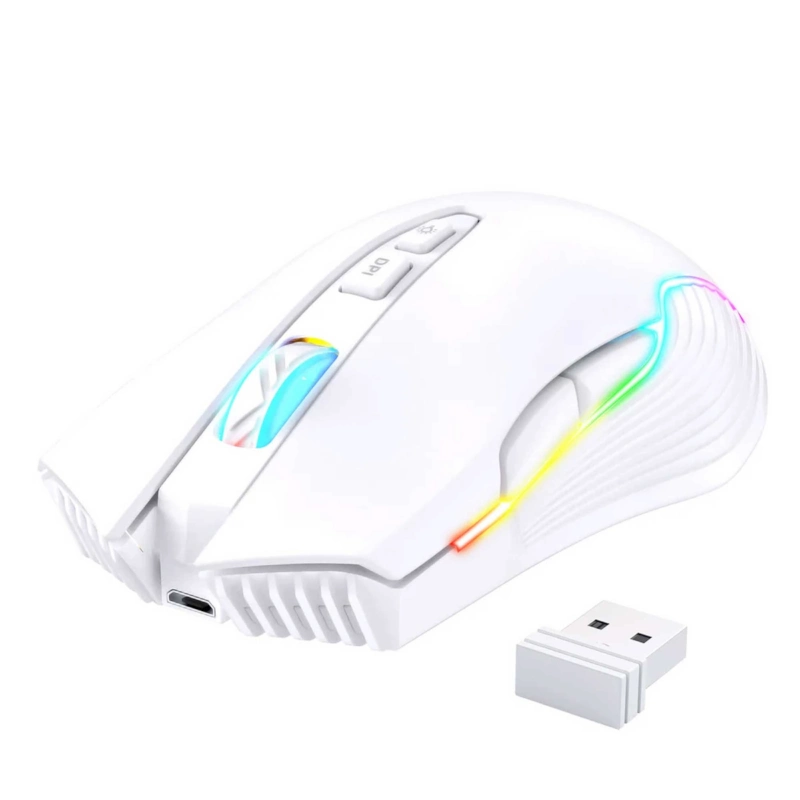 موس گیمینگ اونیکوما مدل CW905 Wireless White-1
