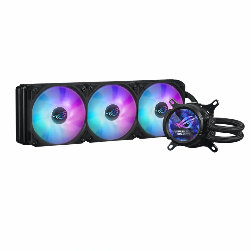 خنک کننده پردازنده ی ایسوس مدل ROG Strix LC III 360 ARGB LCD Black