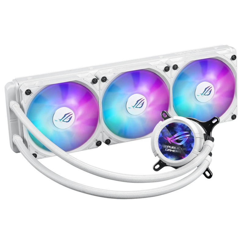 خنک کننده پردازنده ی ایسوس مدل ROG Strix LC III 360 ARGB LCD White