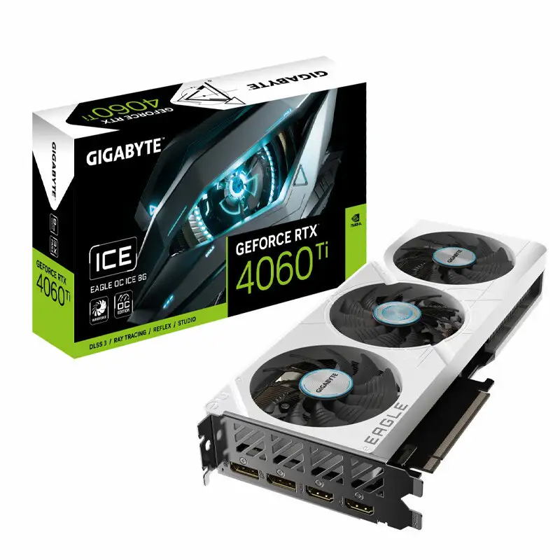 کارت گرافیک گیگابایت مدل RTX 4060 Ti Eagle OC Ice 8GB