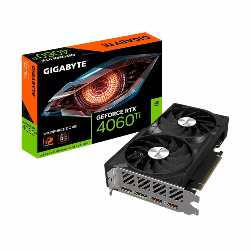 کارت گرافیک گیگابایت مدل RTX 4060 Ti Windforce OC 8GB