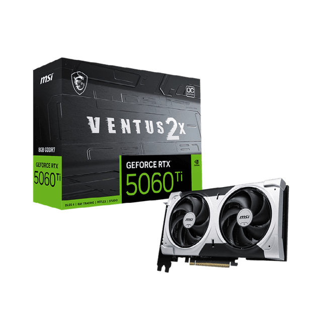 کارت گرافیک ام اس آی RTX 5060 TI VENTUS 2X OC PLUS 8GB