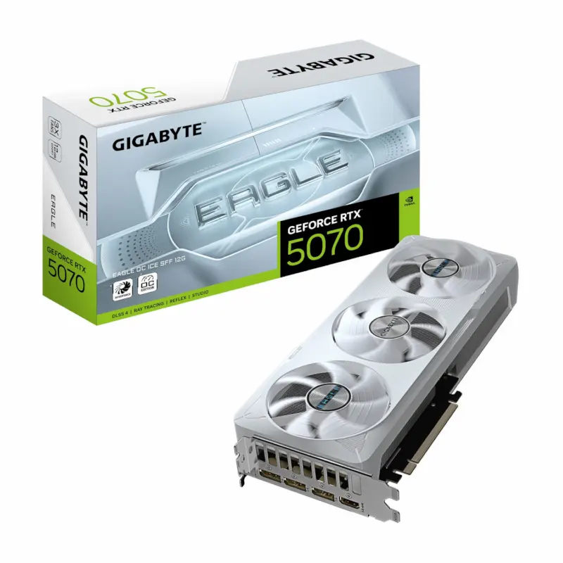 کارت گرافیک گیگابایت مدل RTX 5070 Eagle OC Ice 12GB