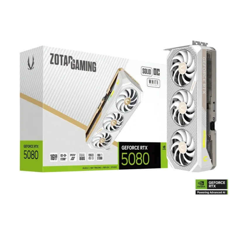 کارت گرافیک زوتک مدل RTX 5080 16GB Solid OC White