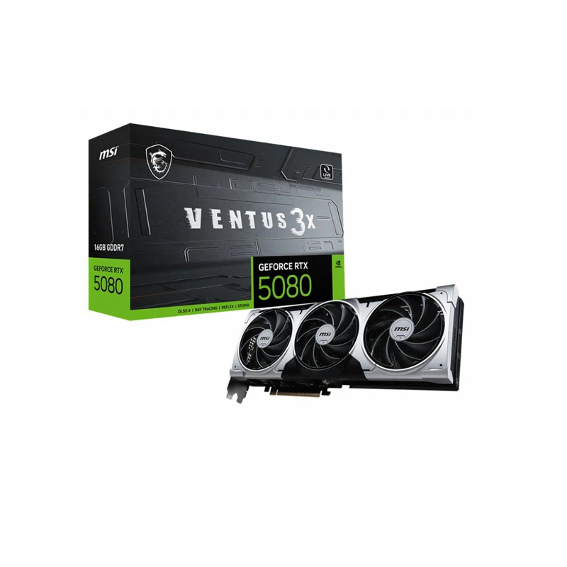 کارت گرافیک ام اس آی مدل RTX 5080 16GB Ventus 3X OC Plus