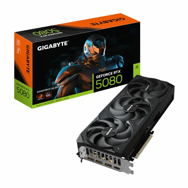 کارت گرافیک گیگابایت مدل RTX 5080 Windforce OC 16GB