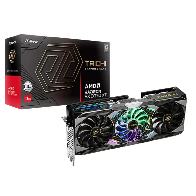 کارت گرافیک ازراک مدل RX 9070 XT Taichi 16GB OC
