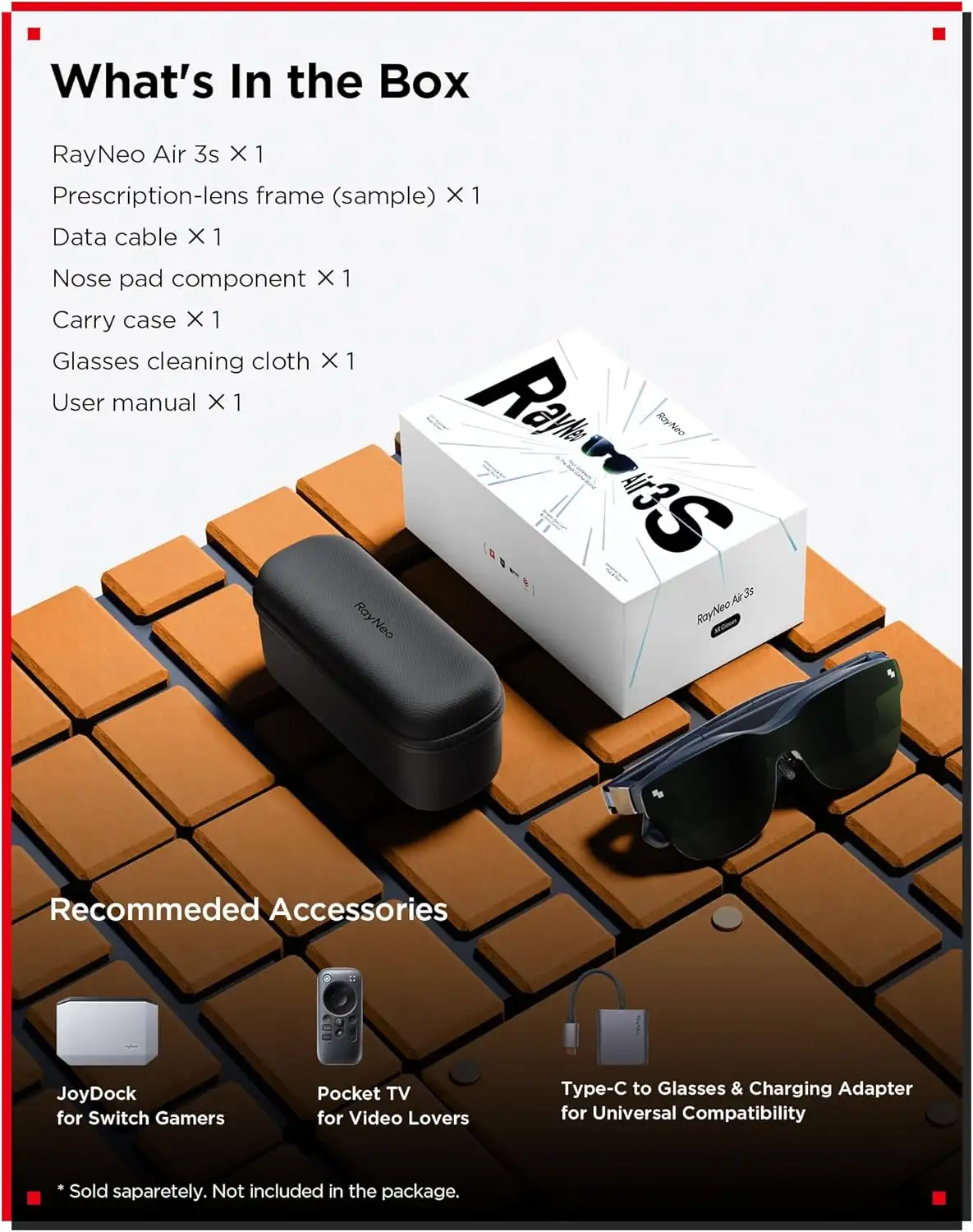 عینک هوشمند RAYNEO Air ۳s AR/XR Glasses-5