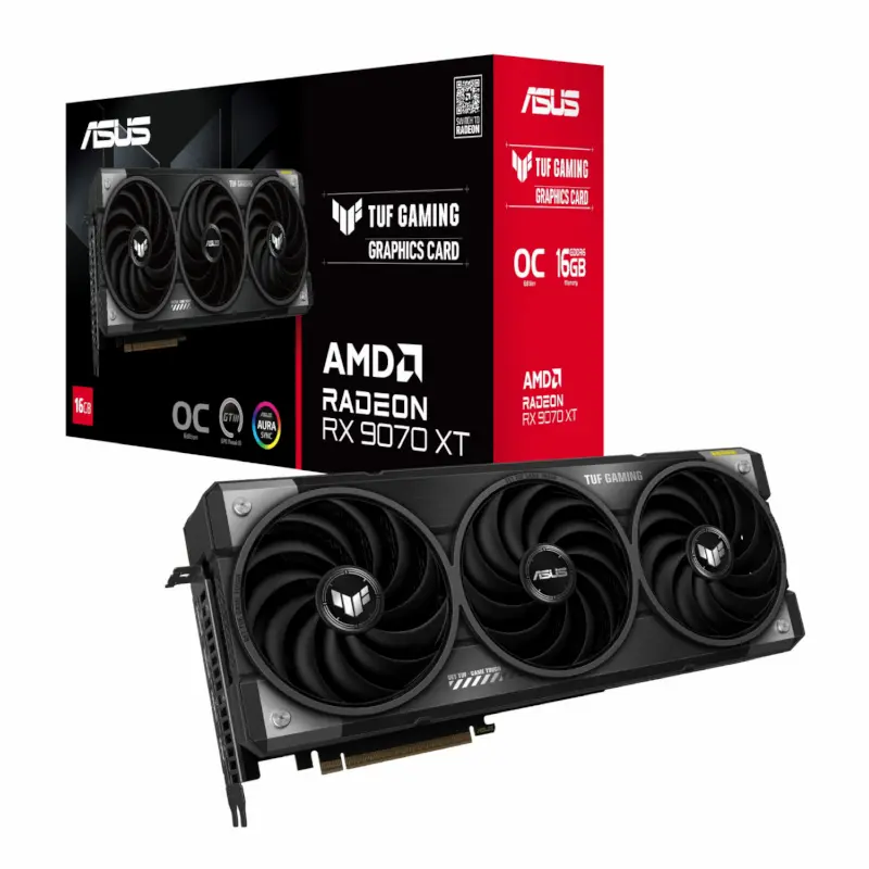 کارت گرافیک ایسوس مدل TUF Gaming RX 9070 XT OC 16GB