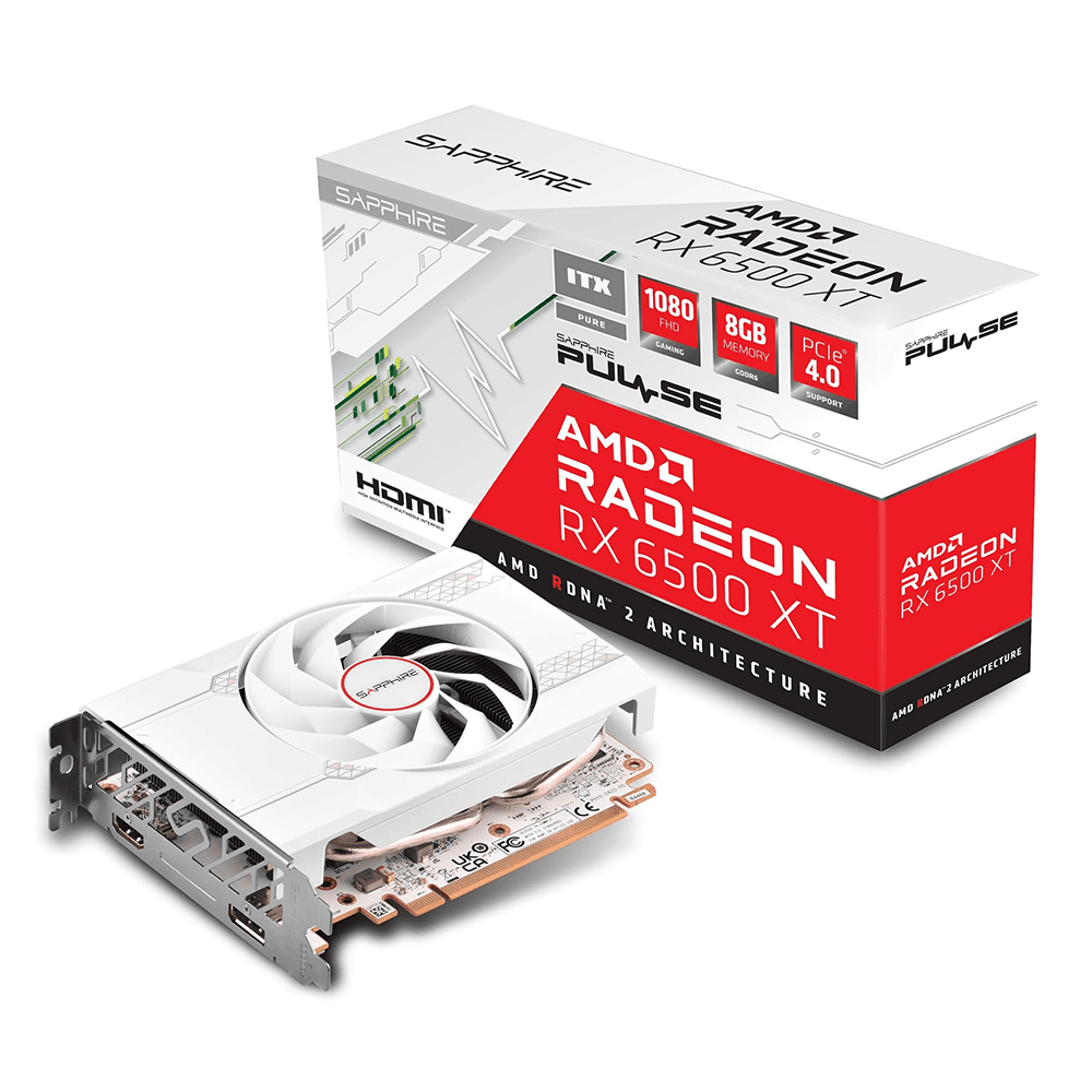 کارت گرافیک سافایر مدل   AMD Radeon RX 6500 XT ITX PURE 4GB-0