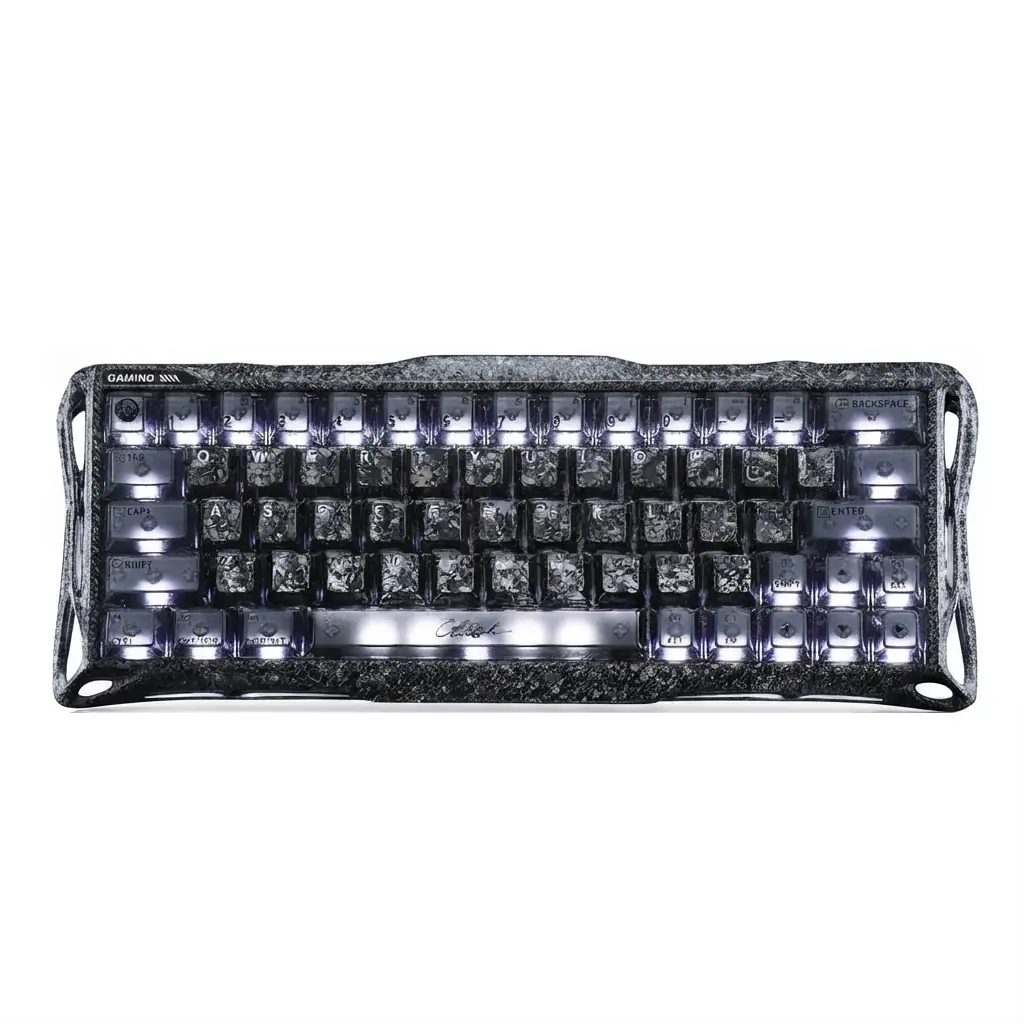 کیبورد گیمینگ گراوا استار مدل MERCURY V60 PRO 60% CYBER FROST BLACK