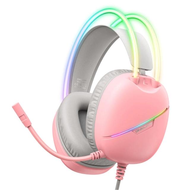 هدست گیمینگ اونیکوما مدل X33 Pink