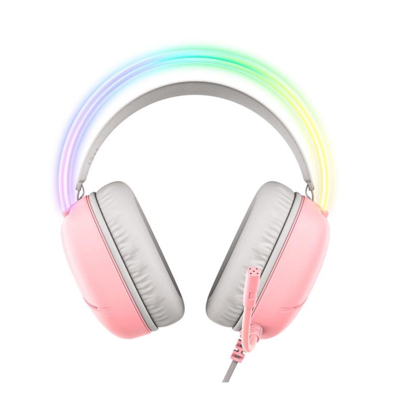 هدست گیمینگ اونیکوما مدل X33 Pink-1