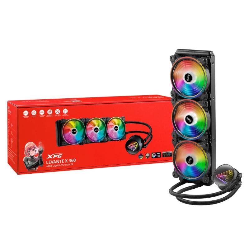 خنک کننده پردازنده ایکس پی جی مدل Levante X 360 ARGB Black-4