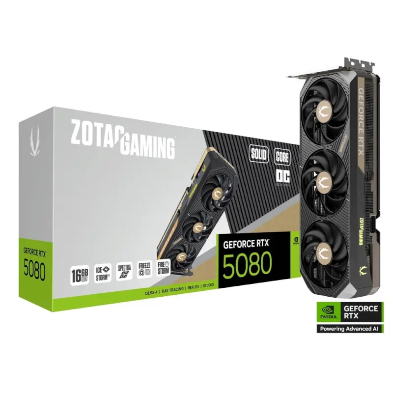 کارت گرافیک زوتک مدل RTX 5080 SOLID CORE OC 16GB