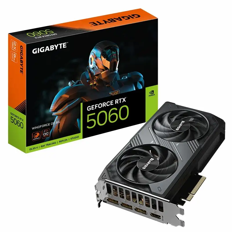 کارت گرافیک گیمینگ گیگابایت مدل RTX 5060 WINDFORCE OC 8GB-0