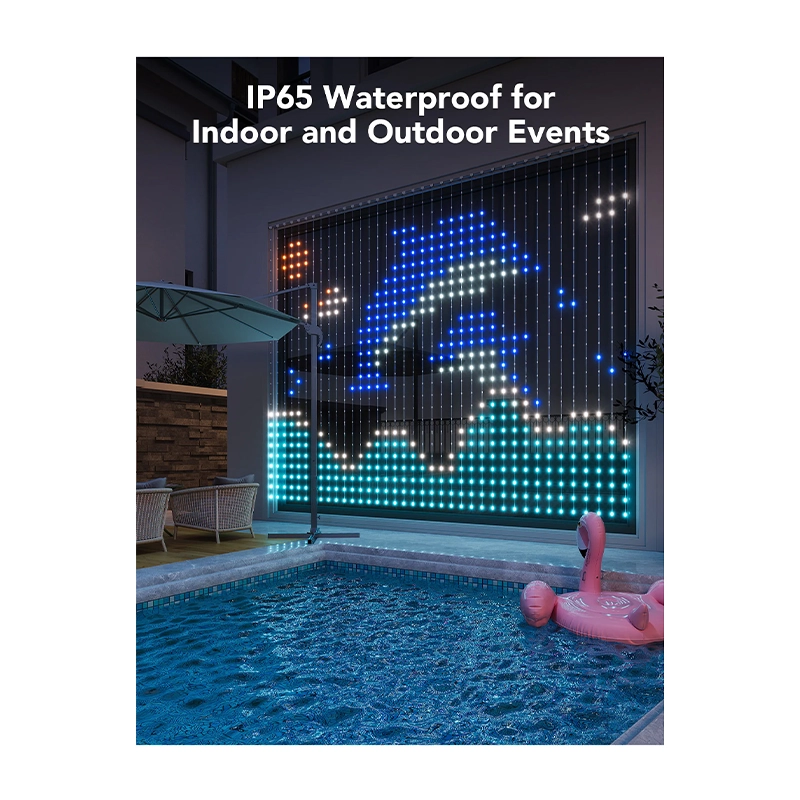 ریسه هوشمند پرده‌ای گووی مدل Curtain Lights H70B1-2