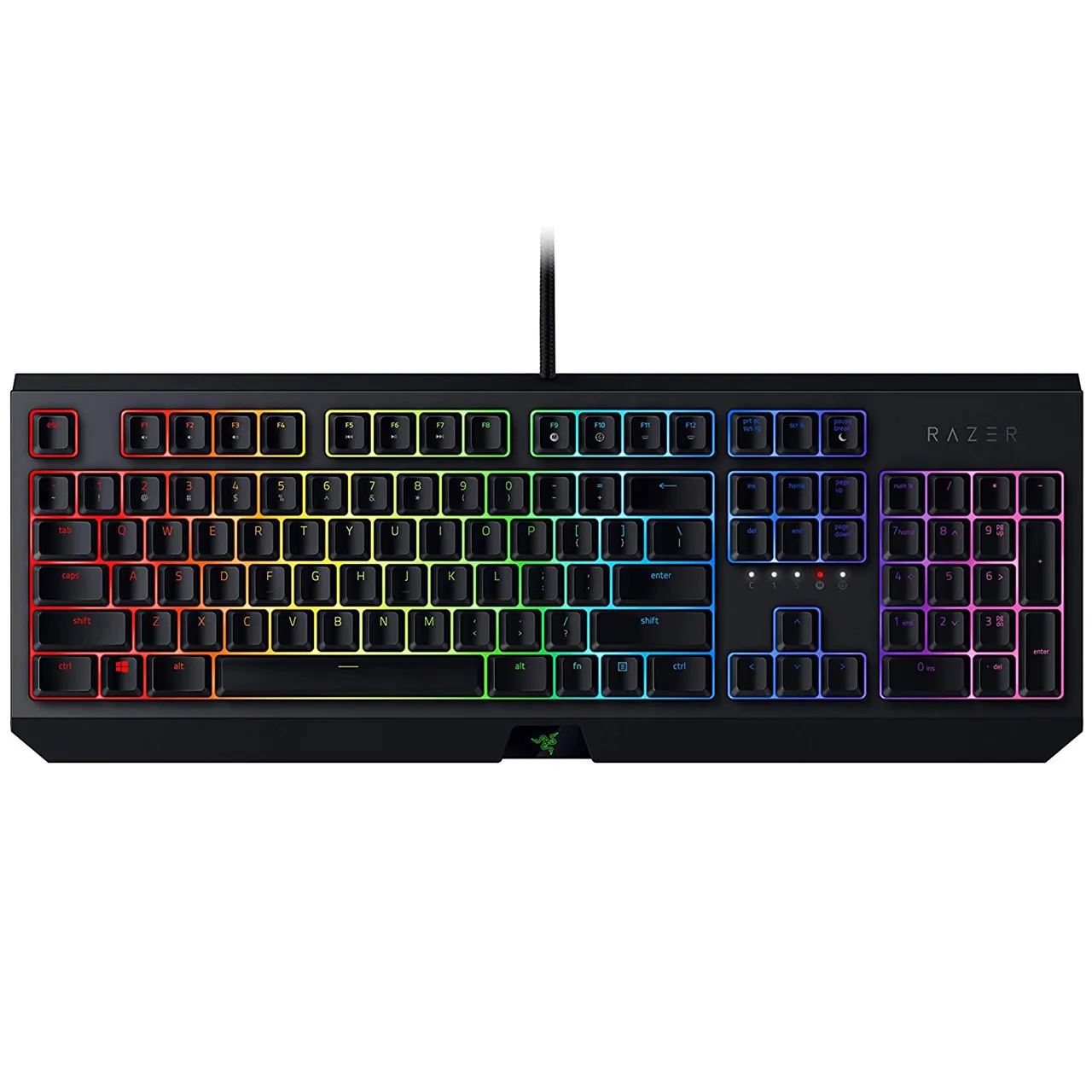 کیبورد گیمینگ ریزر مدل Blackwidow Green Switch