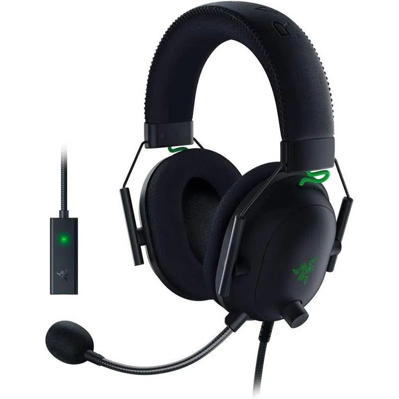 هدست گیمینگ ریزر مدل Blackshark V2 + Sound Card-0