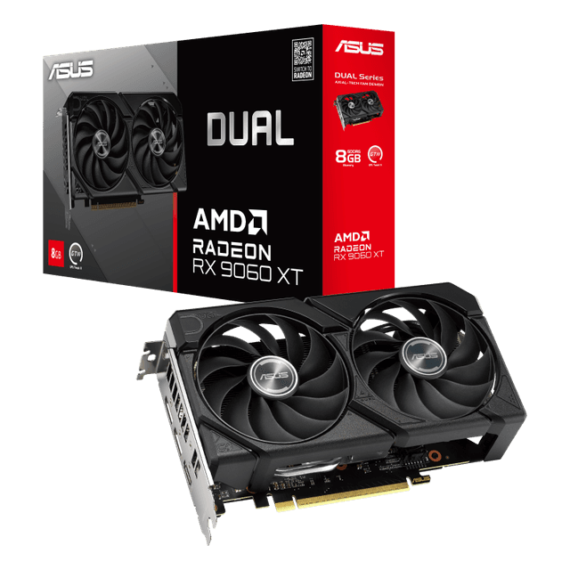 کارت گرافیک ایسوس مدل RX9060 XT DUAL RADEON 8GB