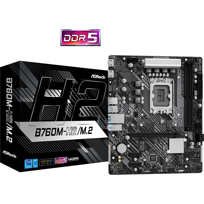 مادربرد گیمینگ ازراک مدل ASROCK B760 M-H2/M.2 DDR5-0