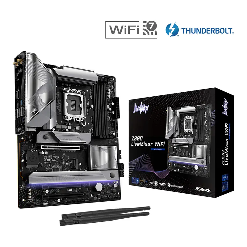 مادربرد گیمینگ ازراک مدل ASROCK Z890 LIVEMIXER WIFI DDR5