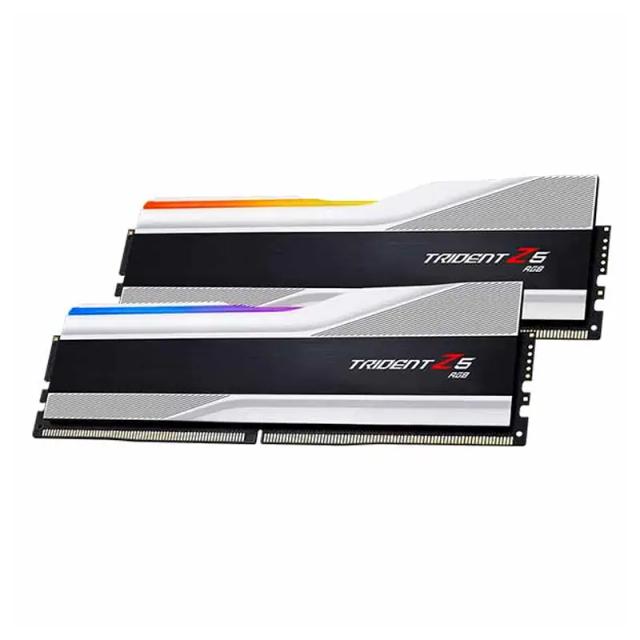 رم جی اسکیل مدل Trident Z5 RGB Silver DDR5 32GB 16GBx2 6000 MHz CL30