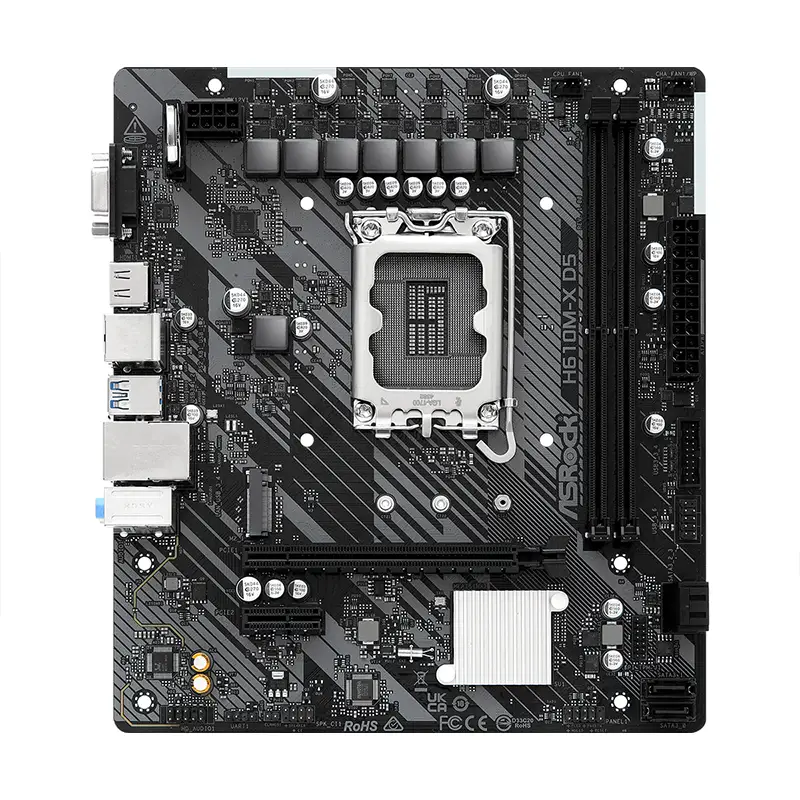 مادربرد گیمینگ ازراک مدل ASROCK H610 M-X DDR5 WHITE-1