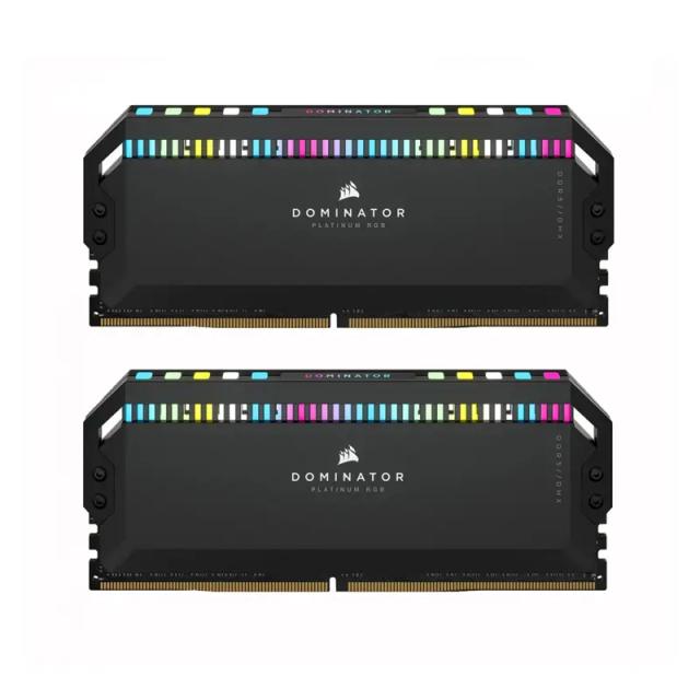 رم کورسیر مدل Dominator Platinum RGB DDR5 32GB 16GBx2 6400MHz CL32