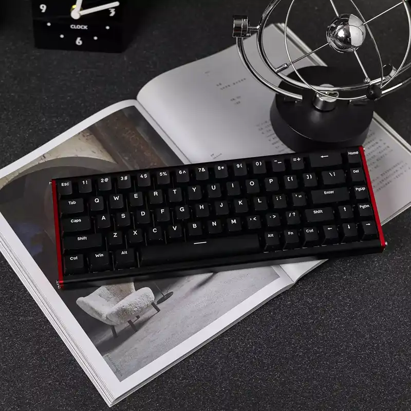 کیبورد گیمینگ ایجز مدل Ajazz ALUX68 HE PLUS Magnetic Black-1