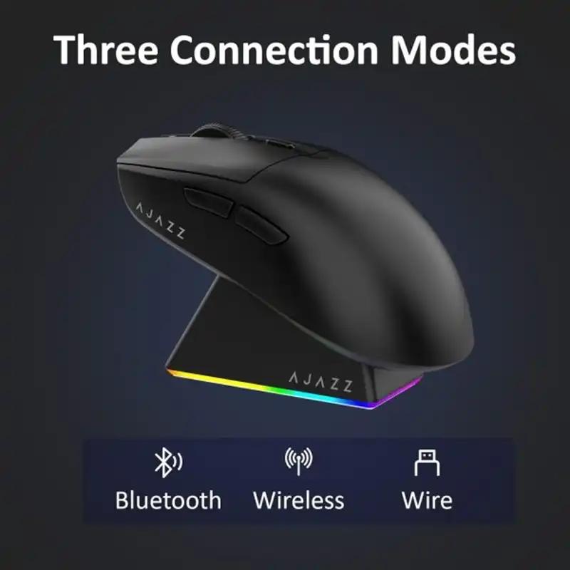 موس گیمینک ایجز مدل AJAZZ AJ139 V2 MC Tri-Mode Black