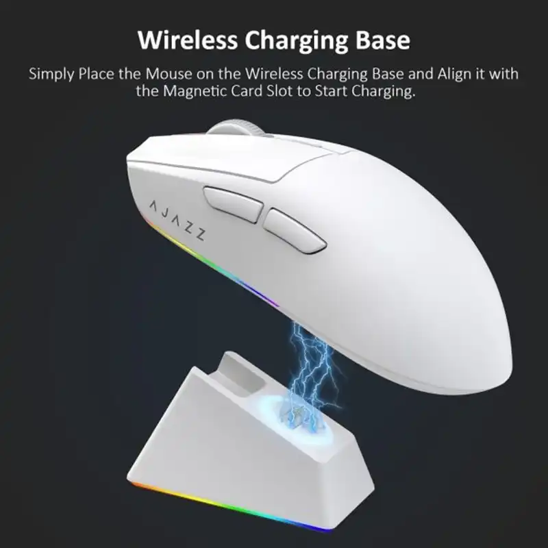 موس گیمینگ ایجز مدل AJAZZ AJ139 V2 MC Tri-Mode White-4