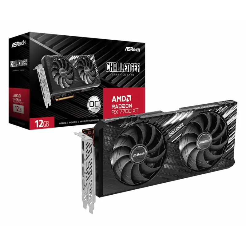 کارت گرافیک ازراک مدل AMD Radeon™ RX 7700 XT Challenger 12GB OC