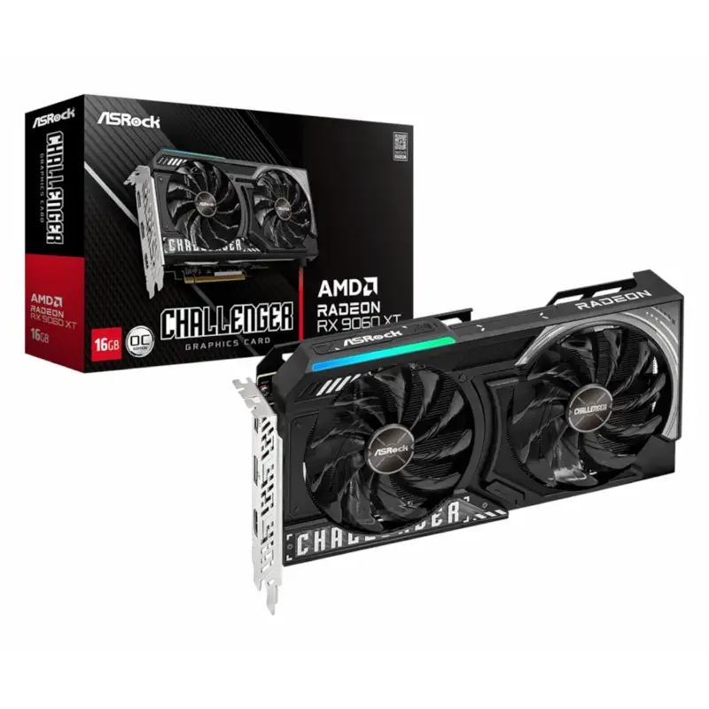 کارت گرافیک ازراک مدل AMD Radeon™ RX 9060 XT Challenger 16GB OC-0