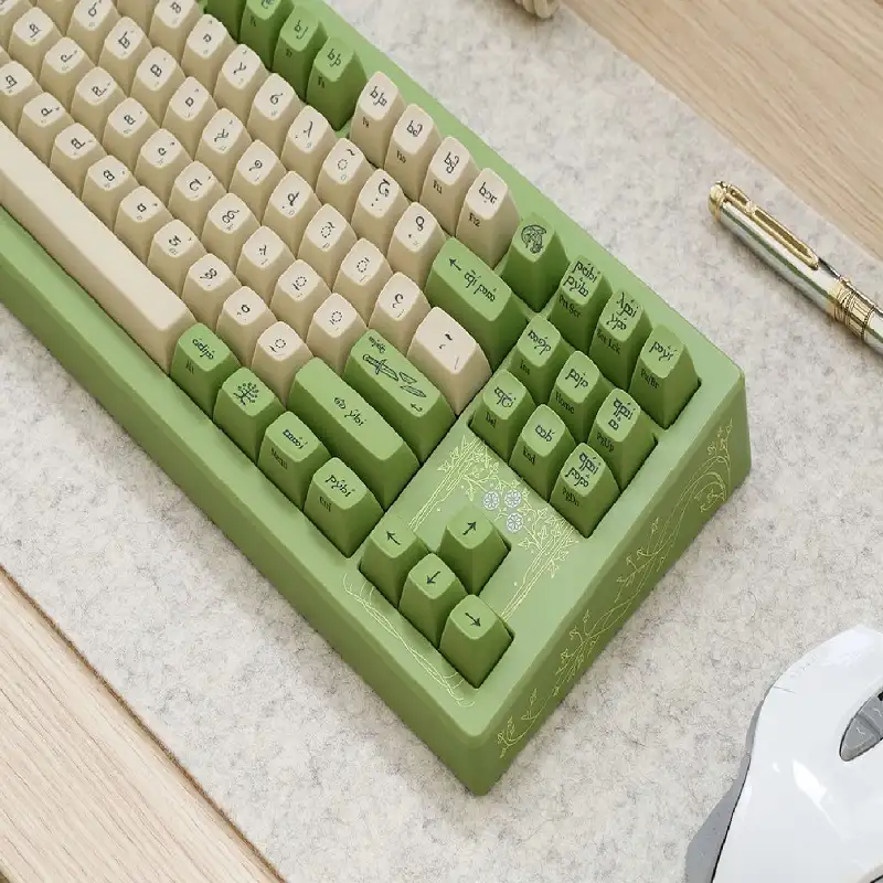 کیبورد گیمینک دراپ مدل Drop + The Lord of the Ring Elven CSTM80