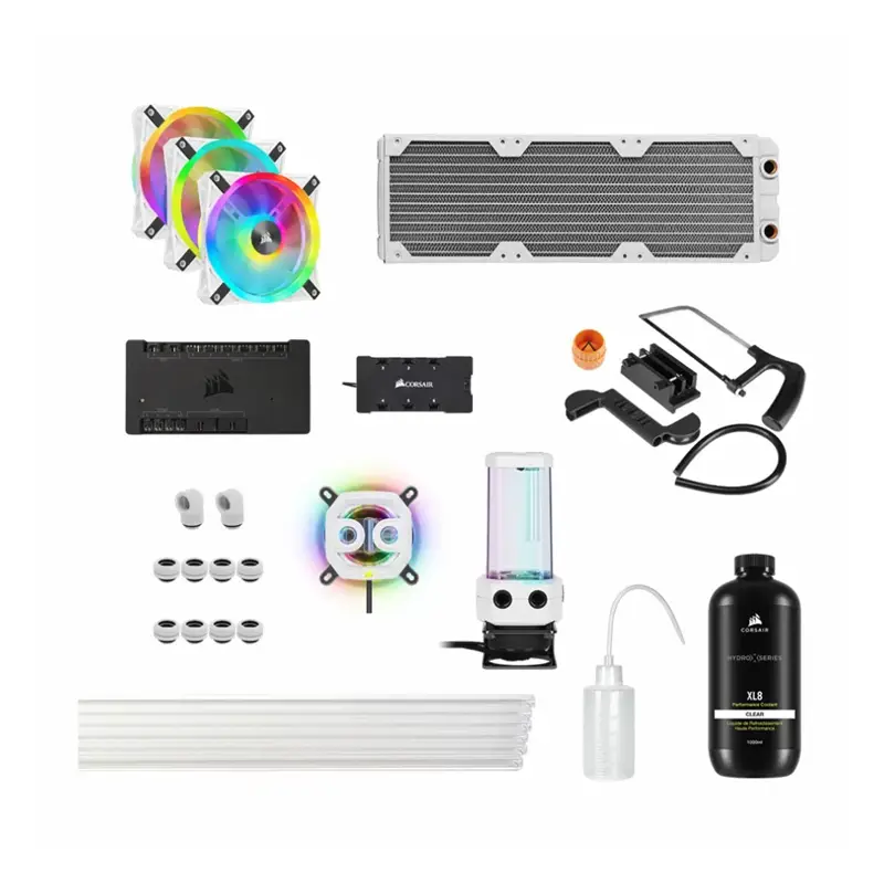 کیت خنک کننده پردازنده کورسیر مدل HYDRO X SERIES iCUE XH305i RGB PRO White-0