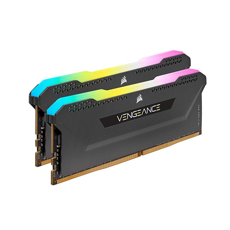 رم کورسیر مدل Vengeance Black RGB PRO SL DDR4 32GB 16GBx2 3600MHz CL18-1