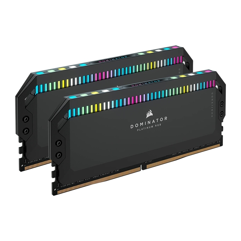 رم کورسیر مدل Dominator Platinum RGB DDR5 32GB 16GBx2 5200MHz CL40