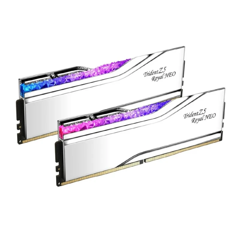 رم جی اسکیل مدل Trident Z5 Royal Neo RGB AMD EXPO 32GB (2x16GB) DDR5 6400MT/s CL30 Silver-1