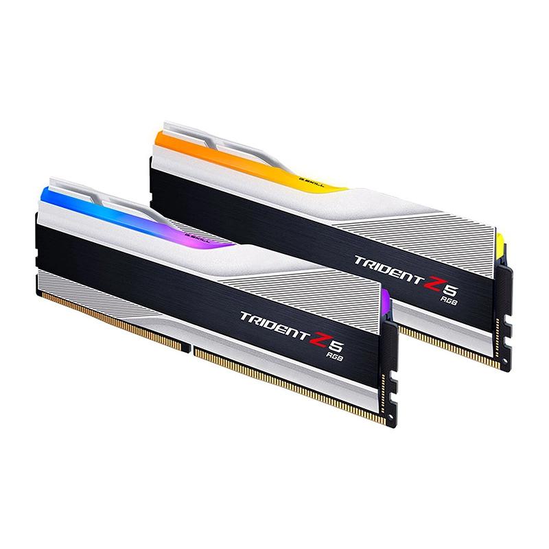 رم جی اسکیل مدل Trident Z5 RGB White DDR5 96GB 48GBx2 6400mhz CL32-2