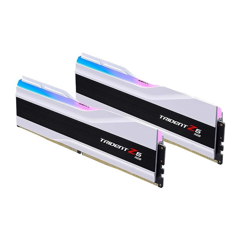 رم جی اسکیل مدل Trident Z5 RGB White DDR5 96GB 48GBx2 6400mhz CL32-1