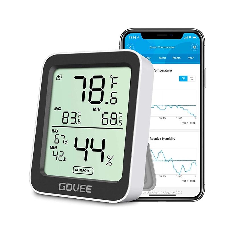 دماسنج و رطوبت سنج هوشمند گووی مدل Bluetooth Hygrometer Thermometer H5075-1