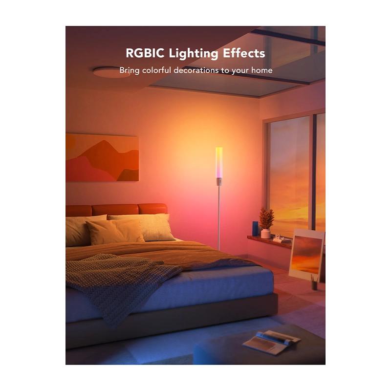 پنل روشنایی هوشمند گووی مدل RGBICWW Cylinder Floor Lamp H6078-1