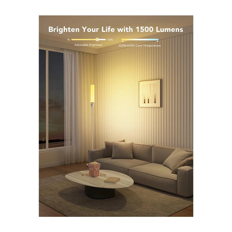 پنل روشنایی هوشمند گووی مدل RGBICWW Cylinder Floor Lamp H6078-4