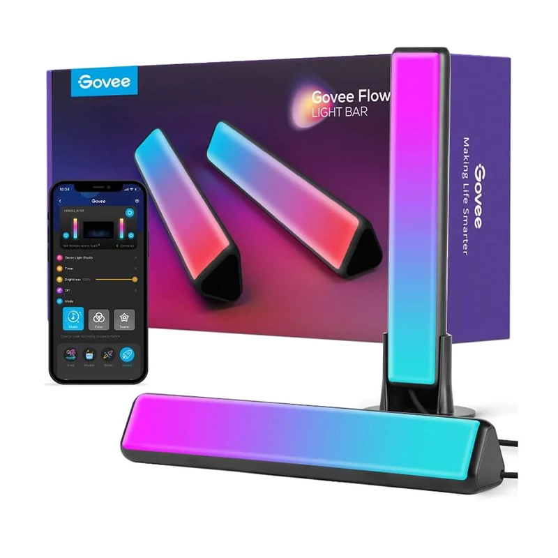 چراغ رومیزی هوشمند 2 عددی گووی Flow Plus Light Bars H6056